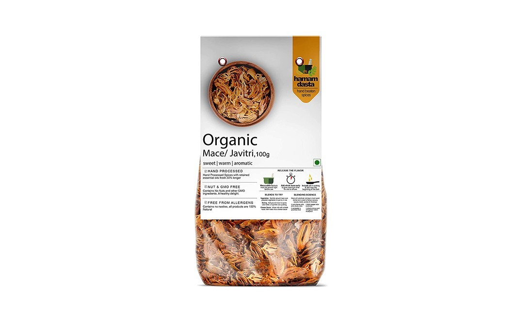 Hamam Dasta Organic Mace Javitri   Pack  100 grams